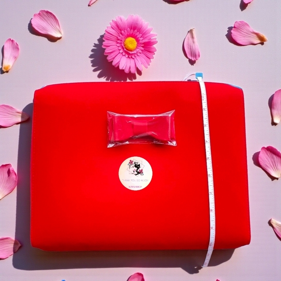 Estee Lauder Makeup Cosmetic Bag TRAIN CASE RED - Picture 2 of 13